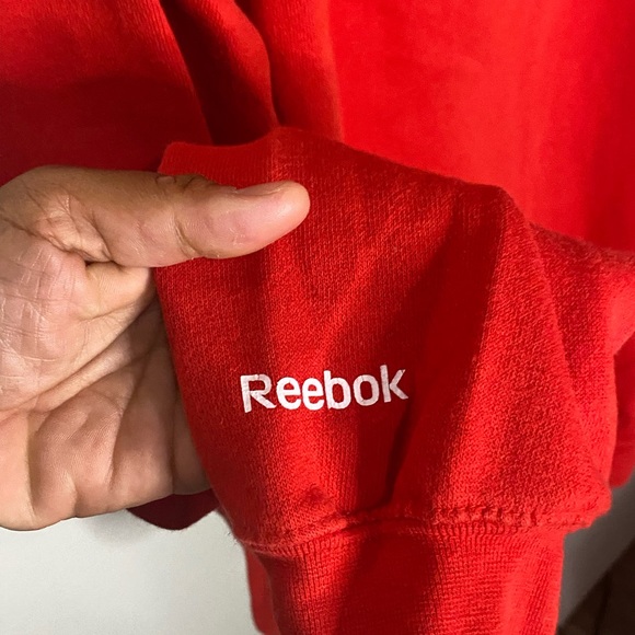 Vintage NHL Chicago Blackhawk Pullover Hoodie Printed Spell Out Big Logo NHL - Picture 2 of 4